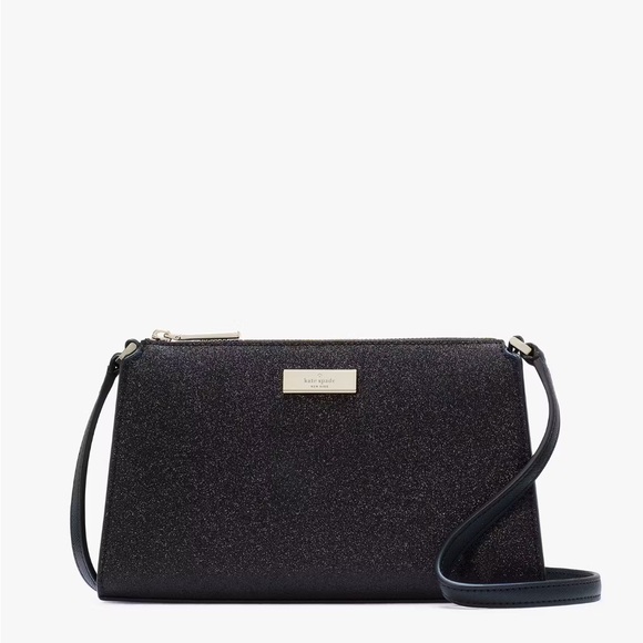 kate spade Handbags - NWT Kate Spade Limited Edition Glitter Black Crossbody
